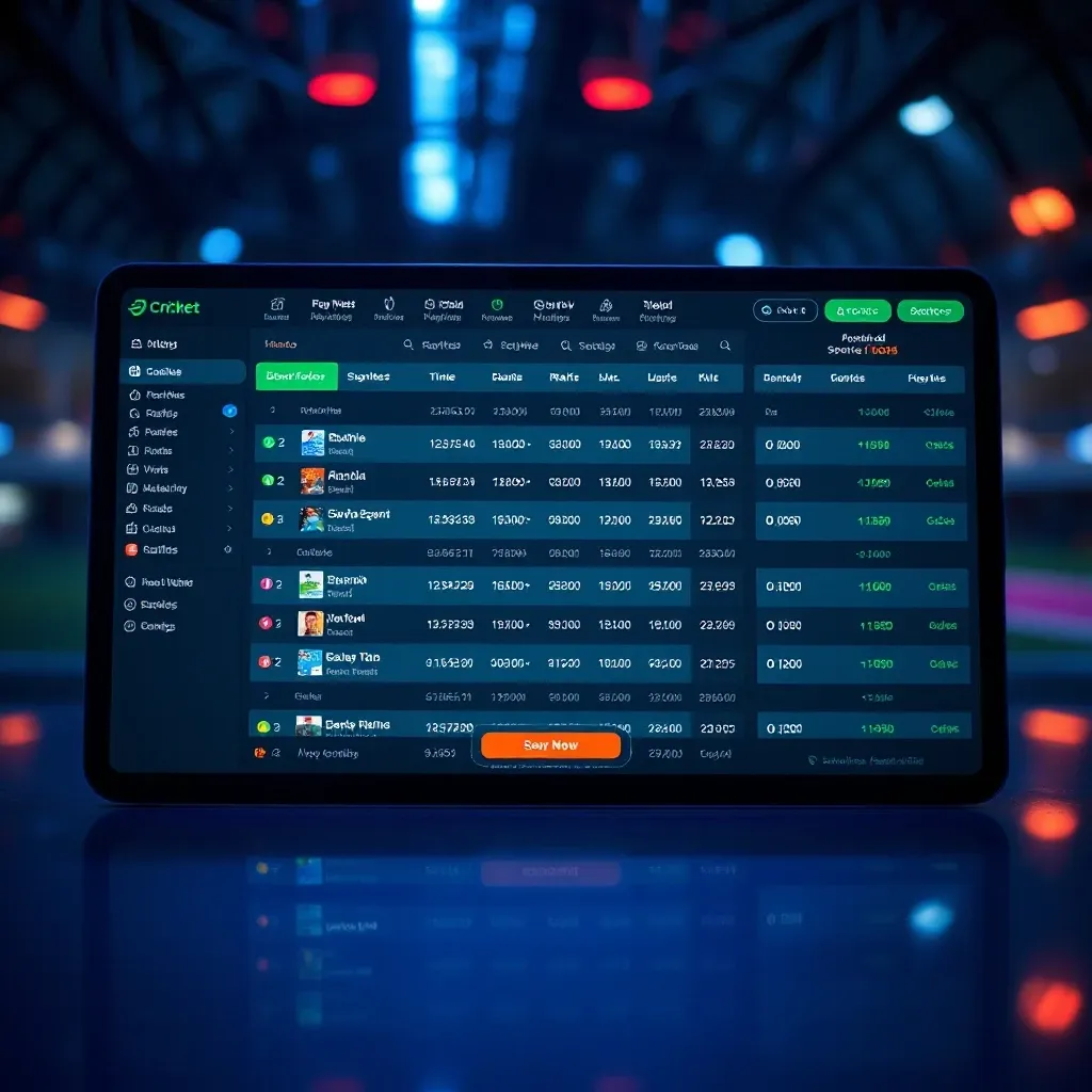 Cricket Winnings Interface